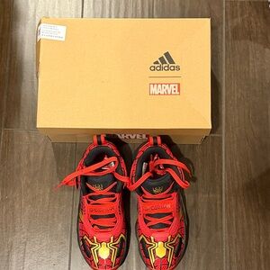Adidas Marvel Kids Sneakers - Red, Black, and Yellow